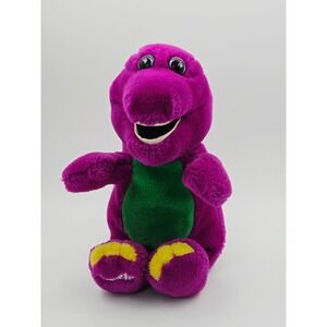 Vintage 1992 Barney the Dinosaur Plush 7" Lyons Group Chosun Purple T-Rex Toy